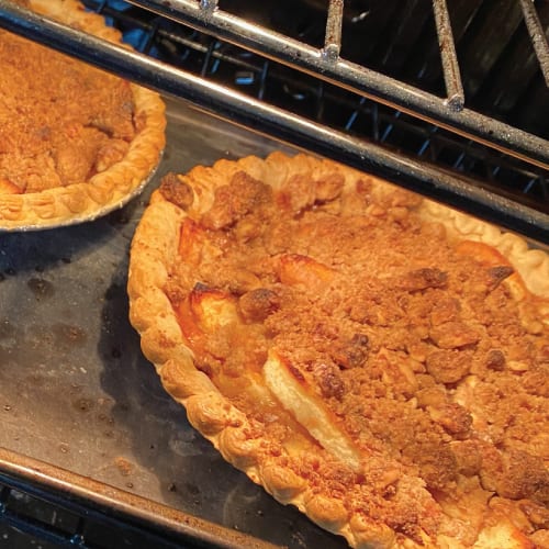 Apple Pies in the oven