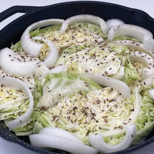 Cabbage and onions