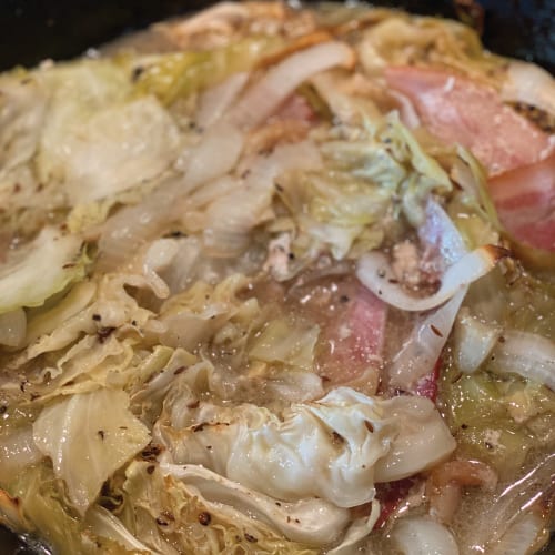 Cabbage and onions