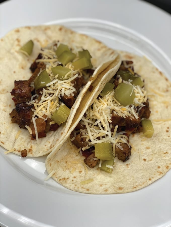 Bacon Cheeseburger Tacos