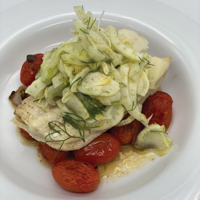 Plated Fish Dinner