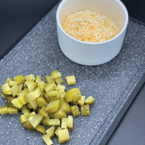 Cheese & chopped pickle