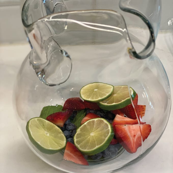 Fruit in pitcher