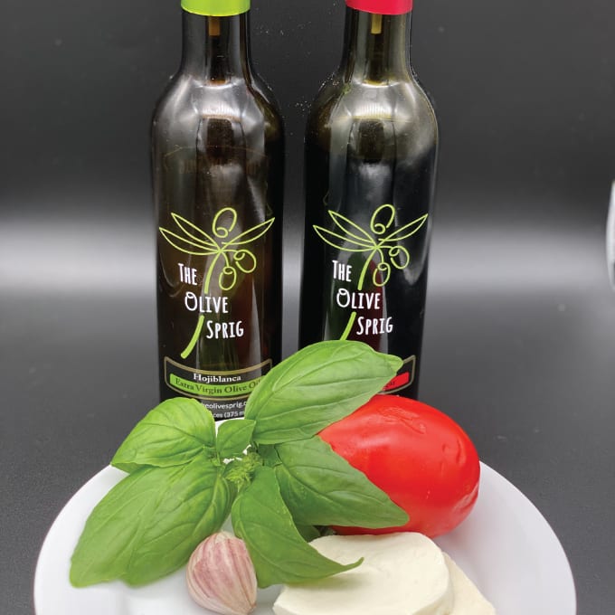 Oil Garlic Basil and Mozzarella