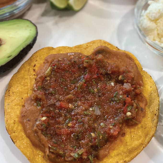 Salsa on a Tostada