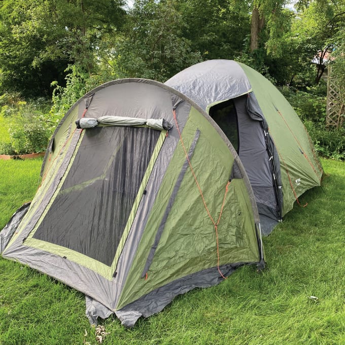Tent in the backyard
