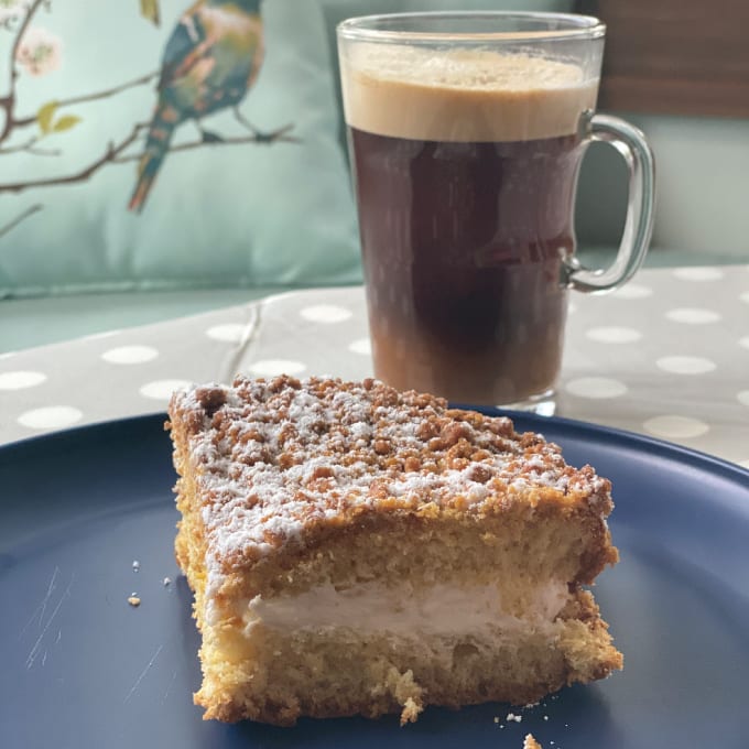 Cream Filled Coffee Cake